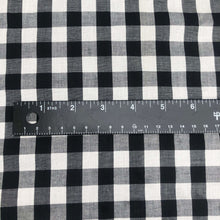 Load image into Gallery viewer, 46" Black White & Gray 100% Cotton Checkered Woven Fabric By the Yard - APC Fabrics