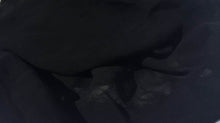 Load image into Gallery viewer, 54" Black 100% Lyocell Tencel Georgette Light 3.5 OZ Sheer Woven Fabric By Yard - APC Fabrics