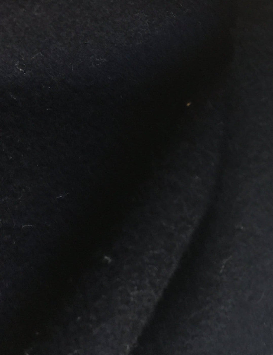 56 Dark Blue 100% Wool Heavy Woven Fabric By the Half Yard