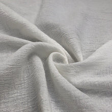 Load image into Gallery viewer, 56" Off White Ivory & White 100% Cotton Gauze Wrinkly Woven Fabric By the Yard - APC Fabrics