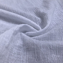Load image into Gallery viewer, 56" Off White Ivory & White 100% Cotton Gauze Wrinkly Woven Fabric By the Yard - APC Fabrics
