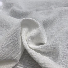 Load image into Gallery viewer, 56" Off White Ivory 100% Cotton Gauze Wrinkly Woven Fabric By the Yard - APC Fabrics