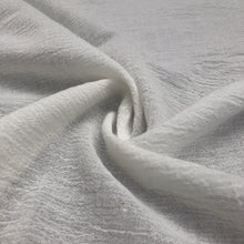 Load image into Gallery viewer, 56" Off White Ivory & White 100% Cotton Gauze Wrinkly Woven Fabric By the Yard - APC Fabrics