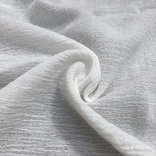 Load image into Gallery viewer, 56" Off White Ivory 100% Cotton Gauze Wrinkly Woven Fabric By the Yard - APC Fabrics