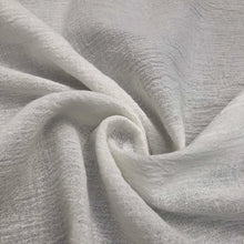 Load image into Gallery viewer, 56&quot; Off White Ivory 100% Cotton Gauze Wrinkly Woven Fabric By the Yard - APC Fabrics
