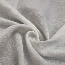 Load image into Gallery viewer, 56" Off White Ivory 100% Cotton Gauze Wrinkly Woven Fabric By the Yard - APC Fabrics