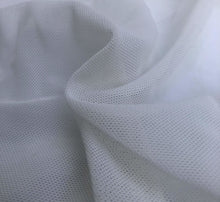 Load image into Gallery viewer, 56" Optic White Nylon Spandex Blend Power Mesh Woven Fabric By the Yard - APC Fabrics