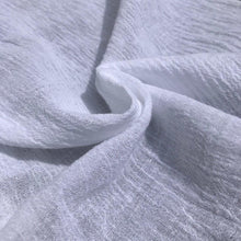 Load image into Gallery viewer, 56" White Ivory 100% Cotton Gauze Wrinkly Woven Fabric By the Yard - APC Fabrics