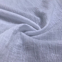 Load image into Gallery viewer, 56&quot; White Ivory 100% Cotton Gauze Wrinkly Woven Fabric By the Yard - APC Fabrics