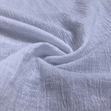 Load image into Gallery viewer, 56" White Ivory 100% Cotton Gauze Wrinkly Woven Fabric By the Yard - APC Fabrics