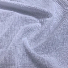 Load image into Gallery viewer, 56" White Ivory 100% Cotton Gauze Wrinkly Woven Fabric By the Yard - APC Fabrics