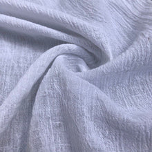 Load image into Gallery viewer, 56" White Ivory 100% Cotton Gauze Wrinkly Woven Fabric By the Yard - APC Fabrics