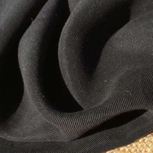 Load image into Gallery viewer, 58" Black 100% Lyocell Tencel Gabardine Twill Enzyme Washed Woven Fabric By Yard - APC Fabrics
