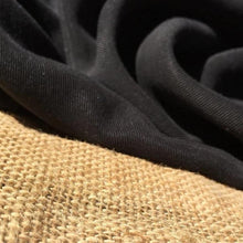 Load image into Gallery viewer, 58" Black 100% Lyocell Tencel Gabardine Twill Enzyme Washed Woven Fabric By Yard - APC Fabrics