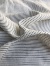 Load image into Gallery viewer, 58" Black & White Cotton Lyocell Tencel Blend Striped Woven Fabric By the Yard - APC Fabrics