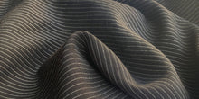 Load image into Gallery viewer, 58" Black & White Cotton Lyocell Tencel Blend Striped Woven Fabric By the Yard - APC Fabrics