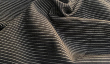 Load image into Gallery viewer, 58" Black & White Cotton Lyocell Tencel Blend Striped Woven Fabric By the Yard - APC Fabrics