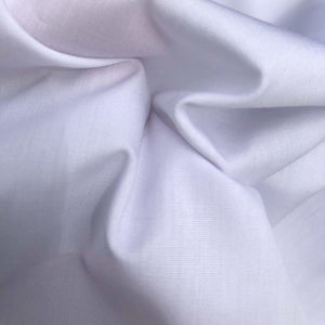 58" Optic White Shantung Silk Poly Blend Light Woven Fabric By the Yard - APC Fabrics