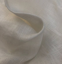 Load image into Gallery viewer, 58" Ivory White 100% Linen Handkerchief Lithuanian Woven Fabric By the Half-Yard - APC Fabrics