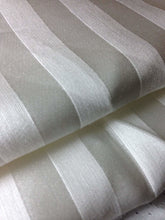 Load image into Gallery viewer, 58&quot; PFD White Striped Lyocell Tencel Satin Light Weight Woven Fabric By the Yard - APC Fabrics