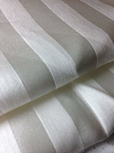 Load image into Gallery viewer, 58" PFD White Striped Lyocell Tencel Satin Light Weight Woven Fabric By the Yard - APC Fabrics