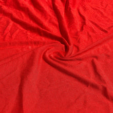 Load image into Gallery viewer, 58" Solid Red 100% Viscose Rayon Piece Dyed Jersey Knit Fabric - APC Fabrics