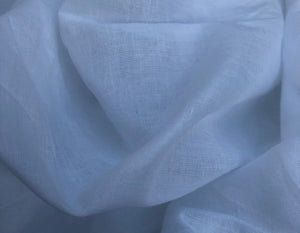 58" White 100% Organic Cotton Voile Woven Fabric By the Yard - APC Fabrics