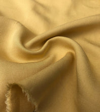 Load image into Gallery viewer, 60" Banana Yellow 100% Lyocell Tencel Gabardine Twill Woven Fabric By The Yard - APC Fabrics