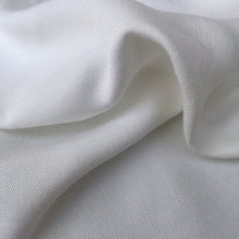 Load image into Gallery viewer, 60" Winter White 100% Lyocell Tencel Gabardine Twill Medium Woven Fabric By Yard - APC Fabrics