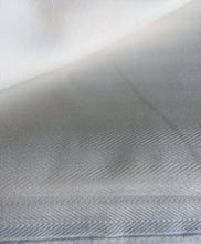 Load image into Gallery viewer, 62" PFD White Herringbone Polyester Pocketing Light Woven Fabric By the Yard - APC Fabrics