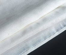 Load image into Gallery viewer, 62" PFD White Herringbone Polyester Pocketing Light Woven Fabric By the Yard - APC Fabrics
