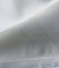 Load image into Gallery viewer, 62" PFD White Herringbone Polyester Pocketing Light Woven Fabric By the Yard - APC Fabrics