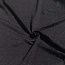 Load image into Gallery viewer, 65" Black Modal Spandex Lycra Stretch Jersey Knit Fabric By the Yard - APC Fabrics