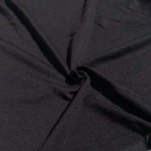 Load image into Gallery viewer, 65" Black Modal Spandex Lycra Stretch Jersey Knit Fabric By the Yard - APC Fabrics