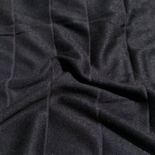 Load image into Gallery viewer, 68" Black Striped Modal Spandex Stretch Blend Piece Dyed Knit Fabric By the Yard - APC Fabrics