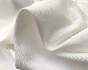 60" 100% Organic Cotton Twill 7 OZ White Apparel & Face Mask Woven Fabric By the Yard - APC Fabrics