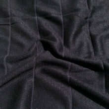 Load image into Gallery viewer, 68" Modal Jersey Spandex  Stretch Piece Dyed Black Striped Knit Fabric By the Yard | APC Fabrics