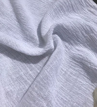 Load image into Gallery viewer, 56" 100% Cotton Gauze Wrinkly Off White Ivory Woven Fabric By the Yard - APC Fabrics