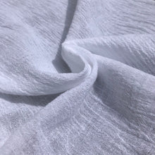 Load image into Gallery viewer, 56" 100% Cotton Gauze Wrinkly Off White Ivory Woven Fabric By the Yard - APC Fabrics