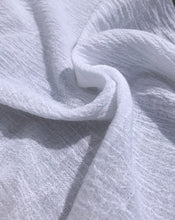 Load image into Gallery viewer, 56" 100% Cotton Gauze Wrinkly Off White Ivory Woven Fabric By the Yard - APC Fabrics