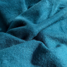 Load image into Gallery viewer, 58&quot; Modal Spandex Stretch Fleece Aqua Blue Knit Fabric By the Yard | APC Fabrics