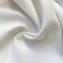 Load image into Gallery viewer, 58" 100% Rayon Bengaline Faille PFD White Woven Fabric By the Yard | APC Fabrics