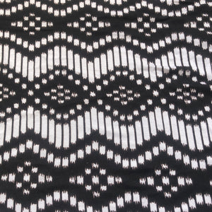 60" Modal Lycra Spandex Stretch Black White Jersey Knit Fabric By the Yard - APC Fabrics