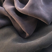 Load image into Gallery viewer, 58" 100% Rayon Bemberg Enzyme Washed Silk-Hand Purple & Black 7 OZ Light Woven Fabric By the Yard - APC Fabrics