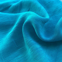 Load image into Gallery viewer, 44" Neon Blue 100% Tencel Lyocell Cupro Georgette 4.5 OZ Light Woven Fabric By the Yard - APC Fabrics