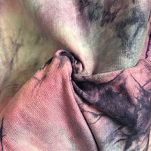 Load image into Gallery viewer, 60” Bamboo Spandex Lycra Stretch Tie Dyed Cotton Candy Blue & Pink Apparel Knit Fabric By the Yard - APC Fabrics