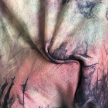 Load image into Gallery viewer, 60” Bamboo Spandex Lycra Stretch Tie Dyed Cotton Candy Blue & Pink Apparel Knit Fabric By the Yard - APC Fabrics