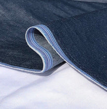 Load image into Gallery viewer, 58" 100% Cotton Pima Chambray Denim 6 OZ Dark Blue Apparel Woven Fabric By the Yard - APC Fabrics