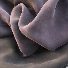 Load image into Gallery viewer, 58" 100% Rayon Bemberg Enzyme Washed Silk-Hand Purple & Black 7 OZ Light Woven Fabric By the Yard - APC Fabrics