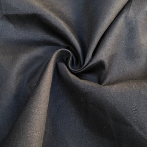 60" 100% Cotton Twill 6 OZ Black Apparel & Face Mask Woven Fabric By the Yard - APC Fabrics